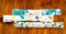 3 Flannel Fat Quarters Adventure Little Feet Boutique Blue White 18" x 21" Precut Baby